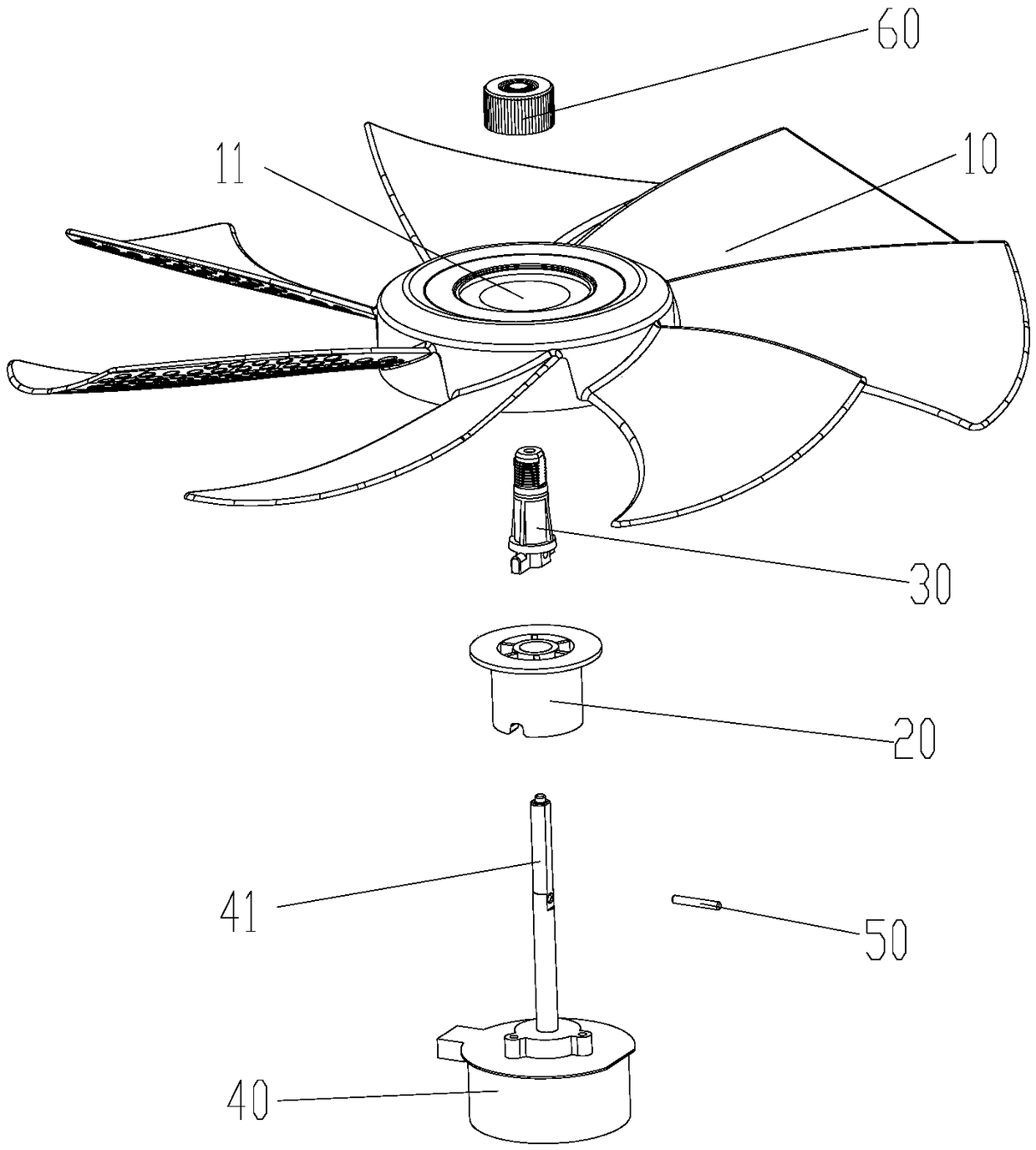 Electric fan head assembly and electric fan