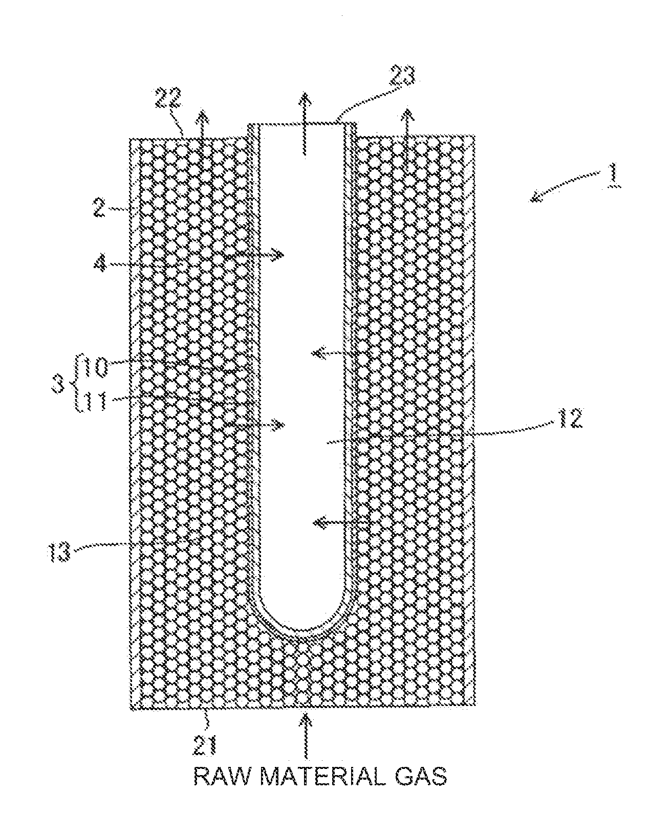 Hydrogen separation membrane and permselective membrane reactor