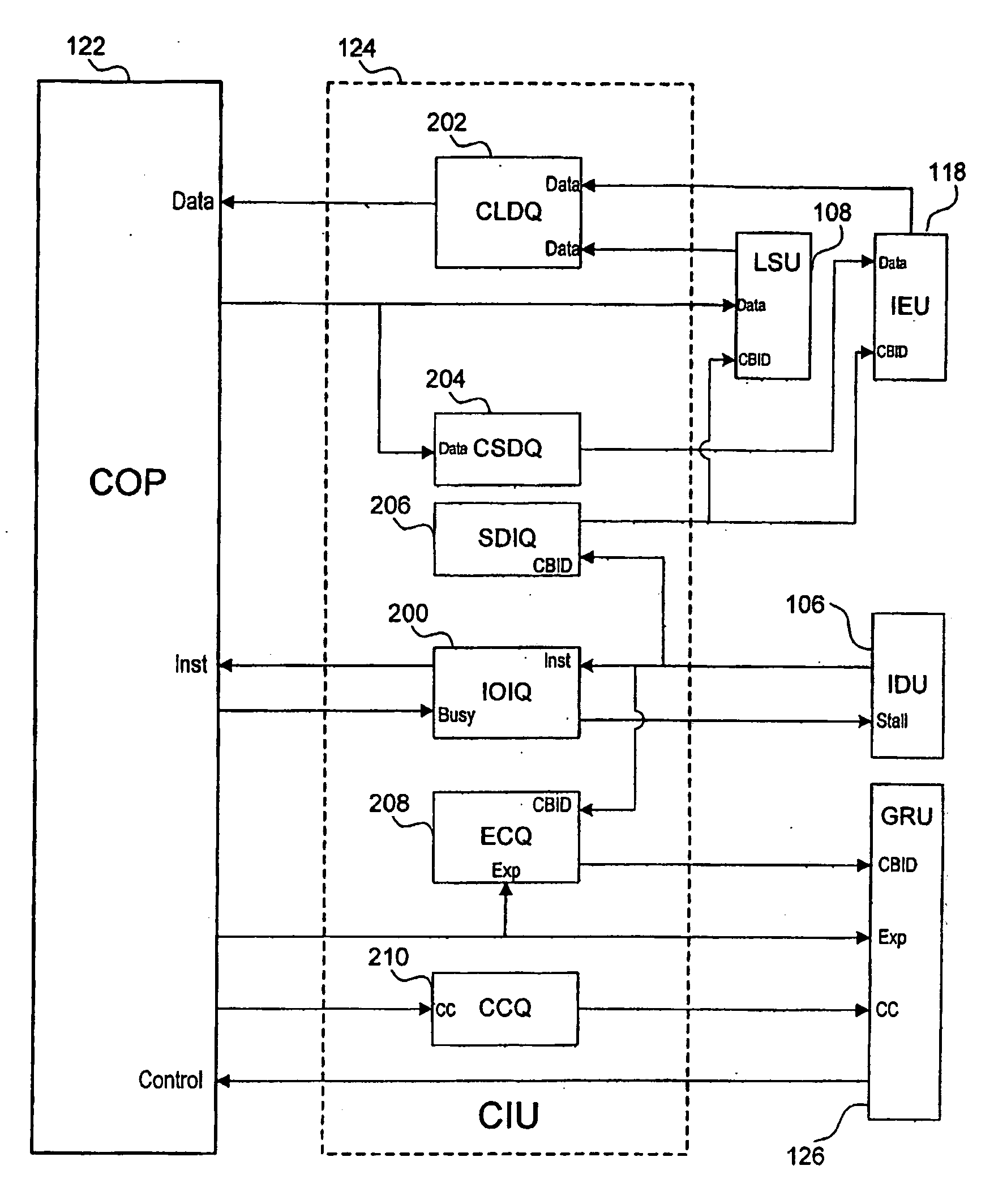 Out-of-order processor having an in-order coprocessor, and applications thereof