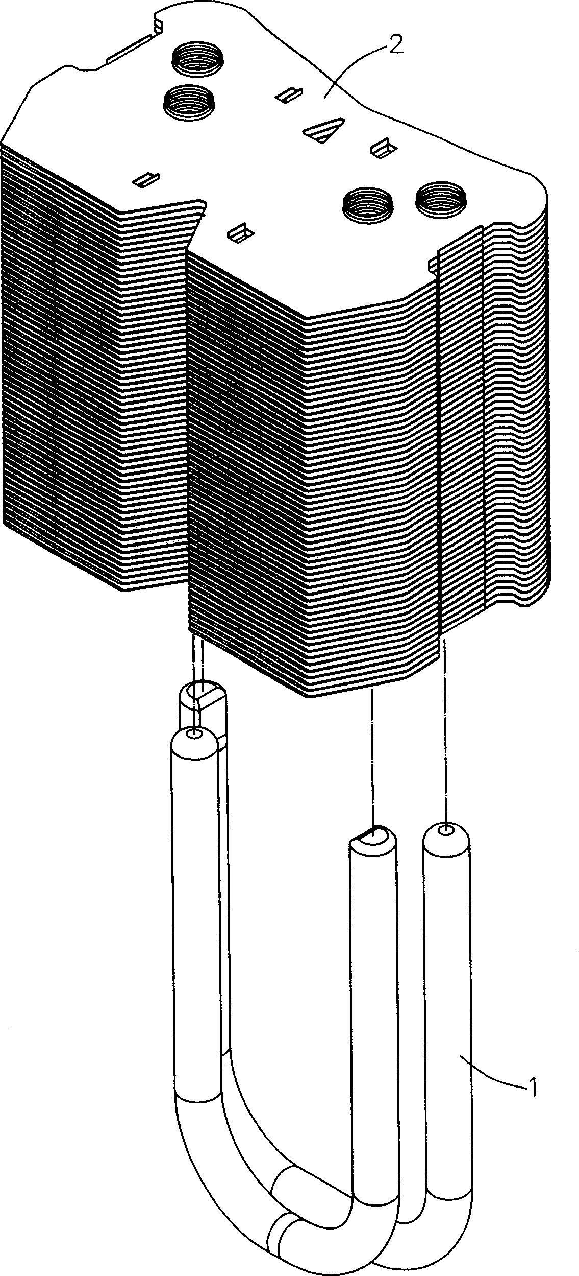 Method for mounting fin onto heat pipe
