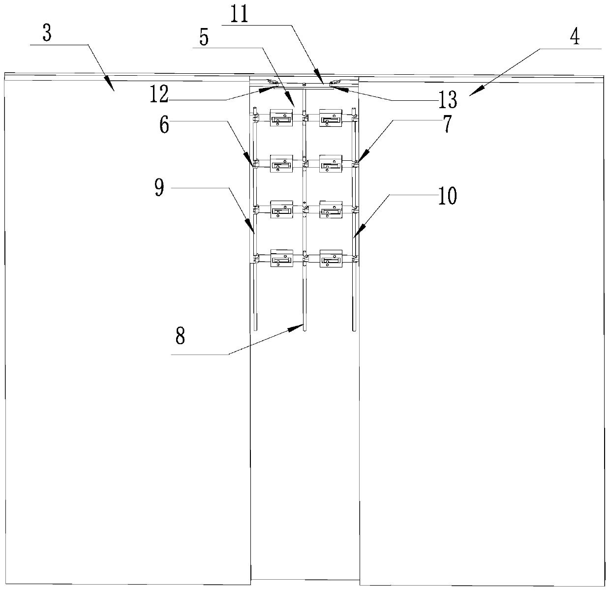 Telescopic folding mechanism and folding screen mobile terminal