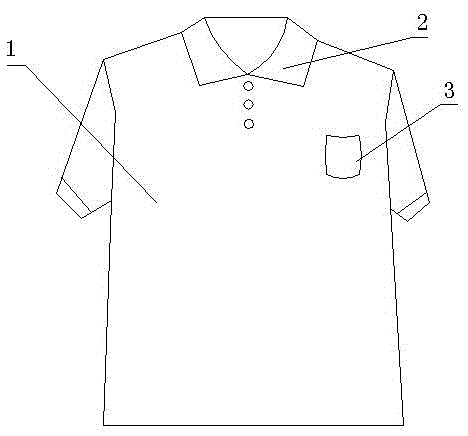 Garment with GPS positioning function for the elderly