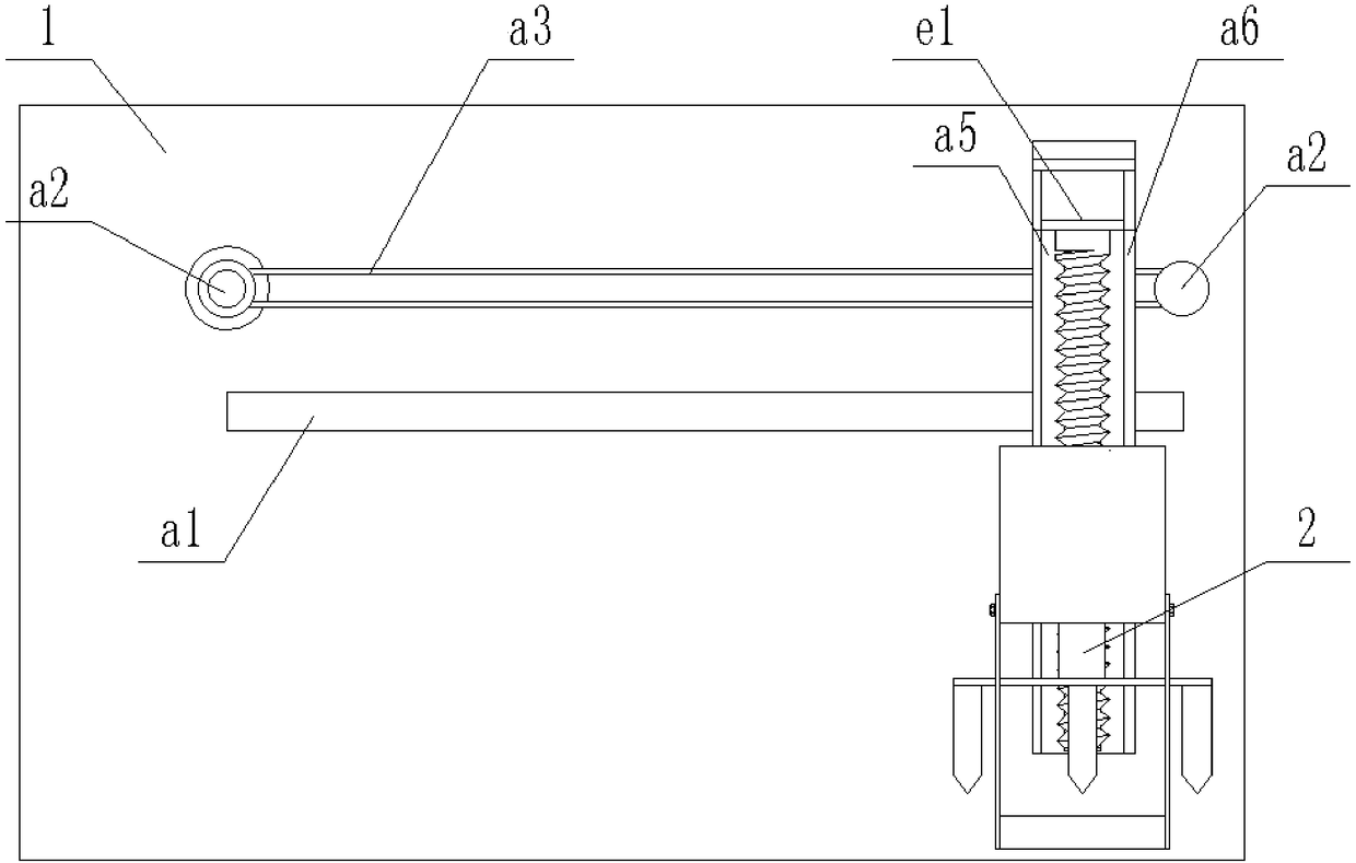 Stable locating and punching device