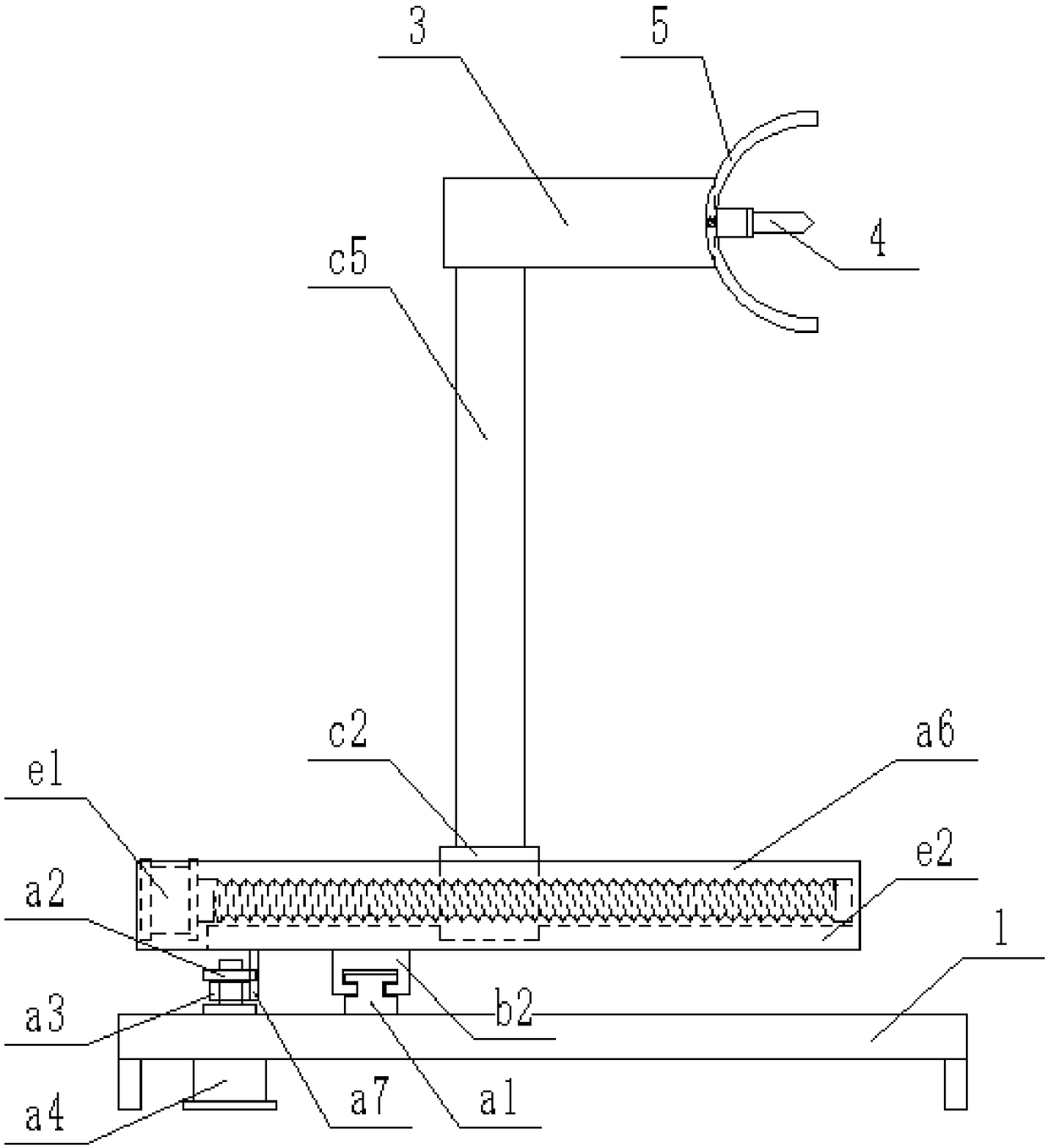 Stable locating and punching device