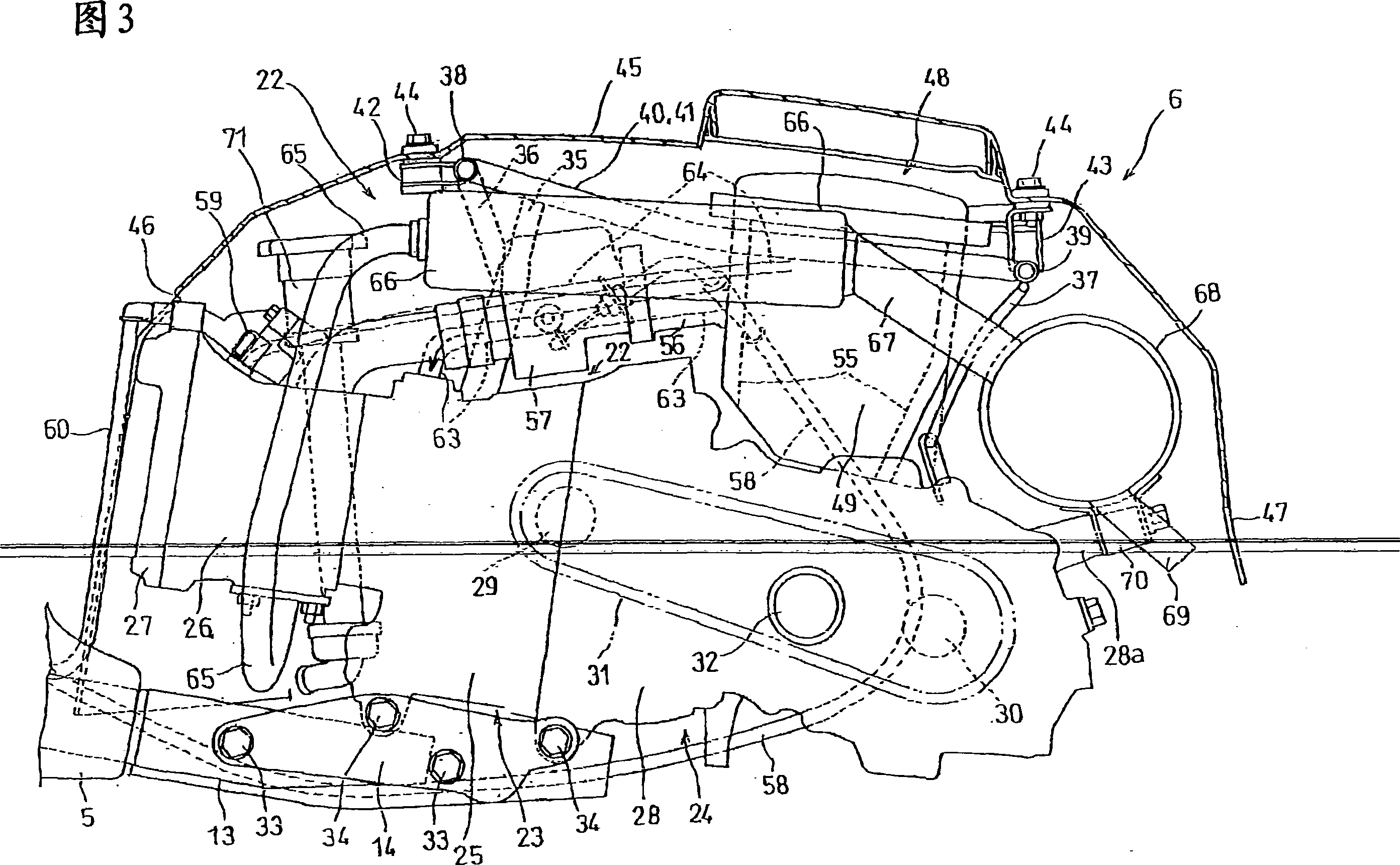 Blowby gas ventilator and crankcase emission control system of internal combustion engine