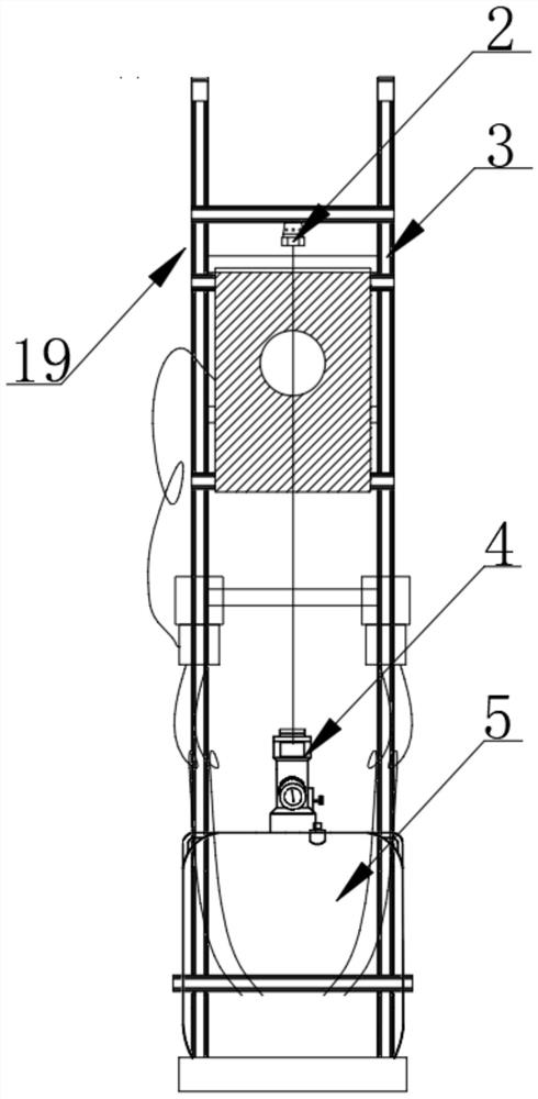 Container gas spraying fire extinguishing device