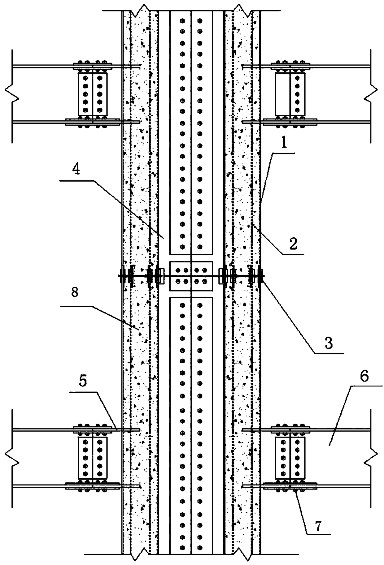 A special-shaped combination structure and installation method of an assembled giant tube-in-tube circular steel pipe column