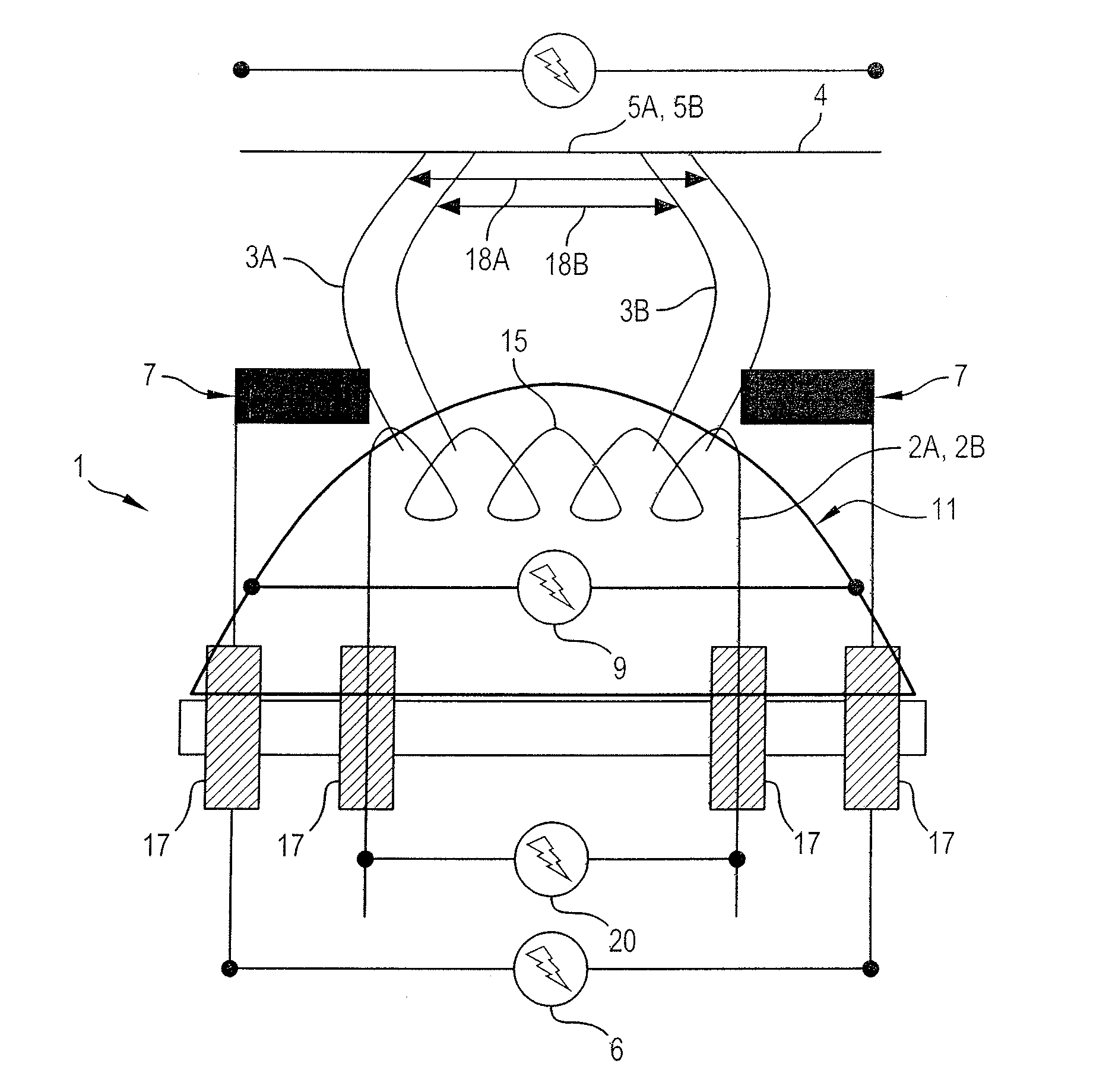 Method to control the emission of a beam of electrons in a cathode, corresponding cathode, tube and imaging system