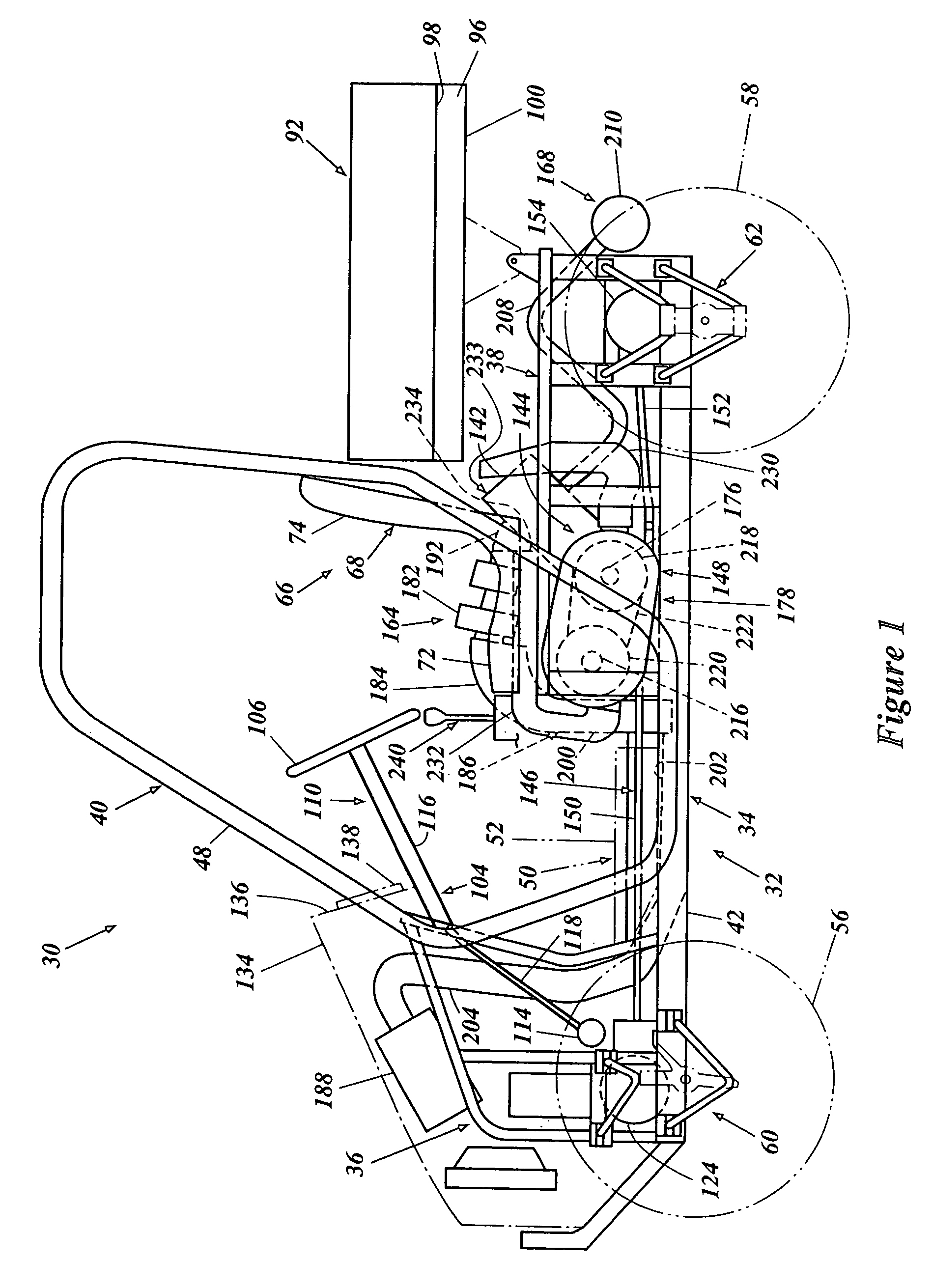 Engine arrangement for off-road vehicle