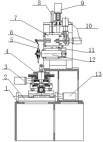 Numerically-controlled grinding machine for arced notch chamfer mill