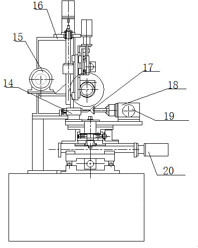 Numerically-controlled grinding machine for arced notch chamfer mill