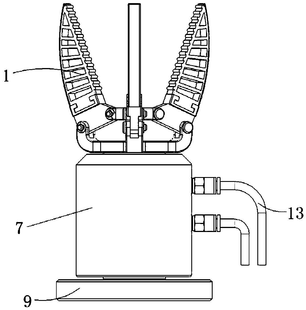 Flexible clamping jaw
