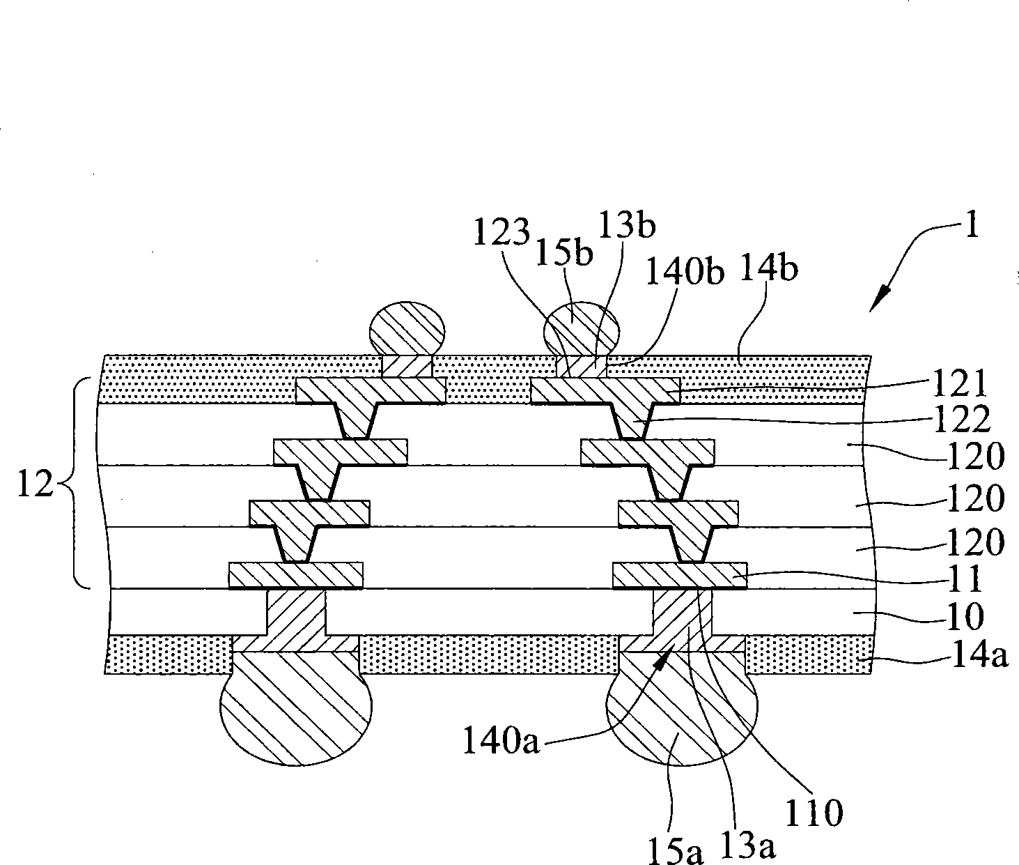 Coreless package substrate and fabrication method thereof