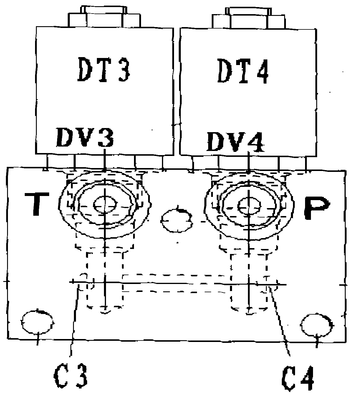 Hydraulic control system for gear shifting of manual gearbox