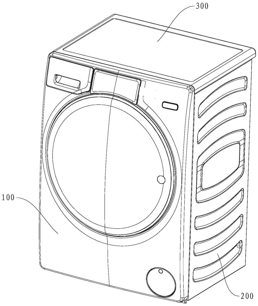 Washing machine front plate installing structure and washing machine