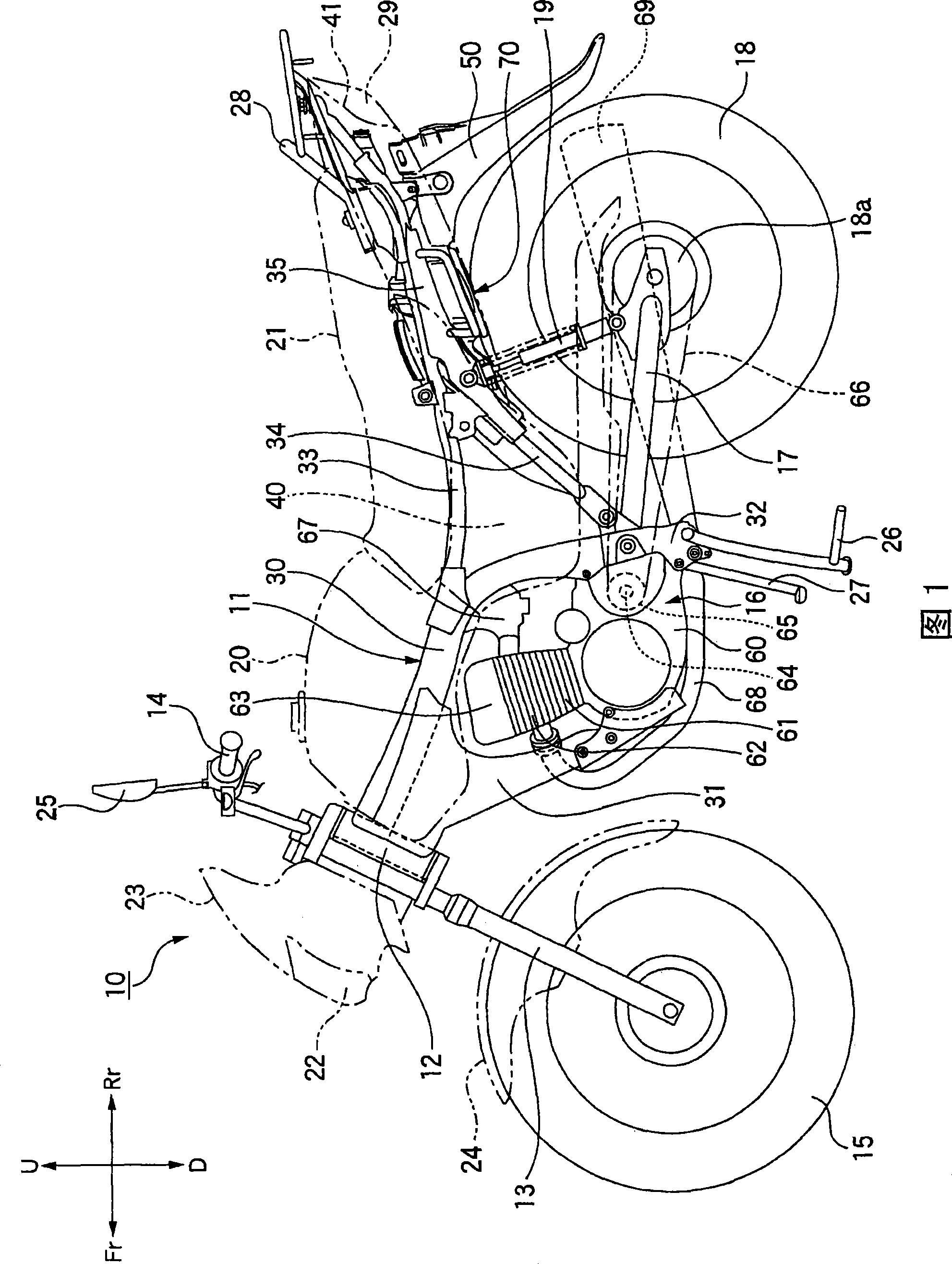 Motorcycle handle structure