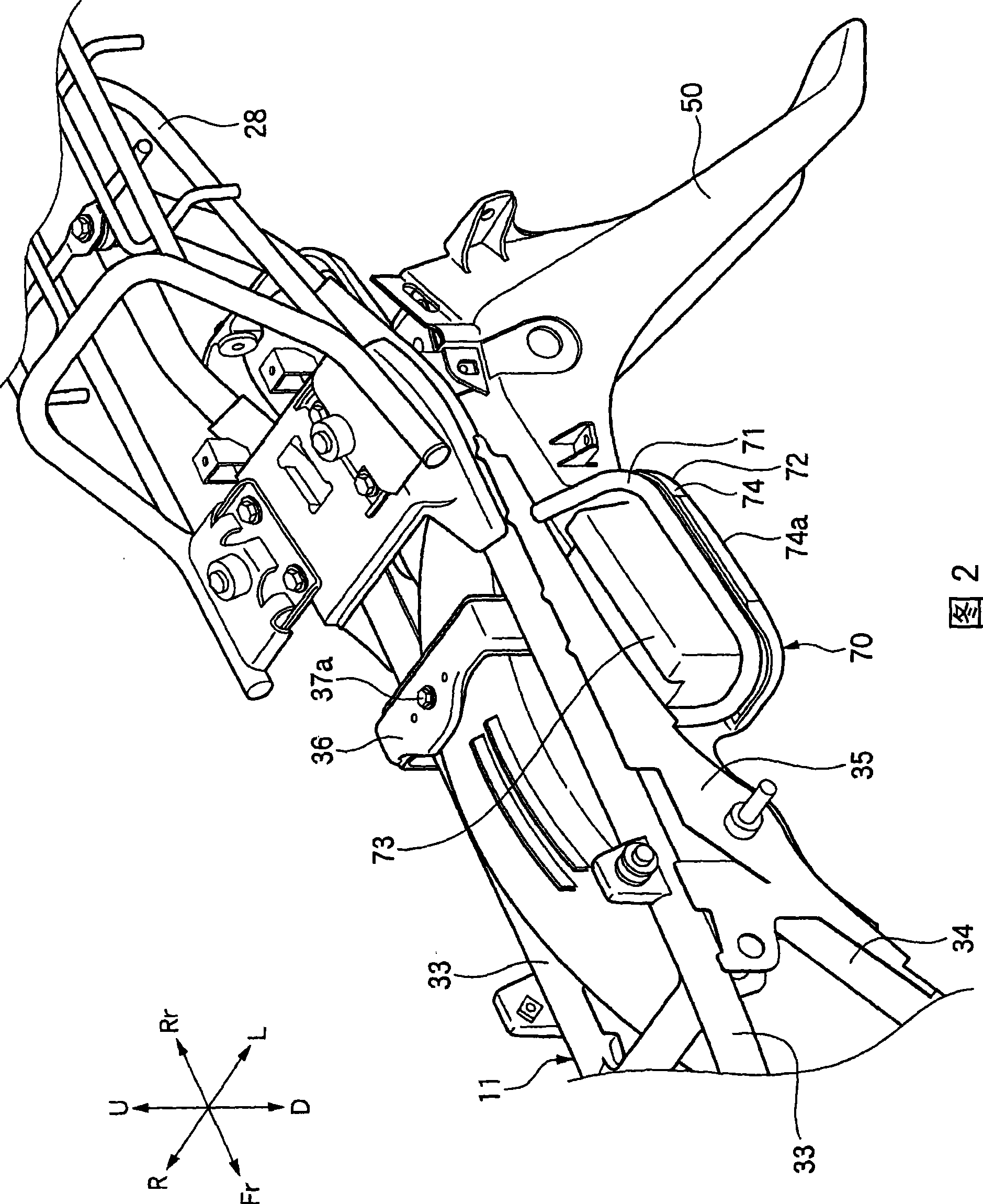 Motorcycle handle structure