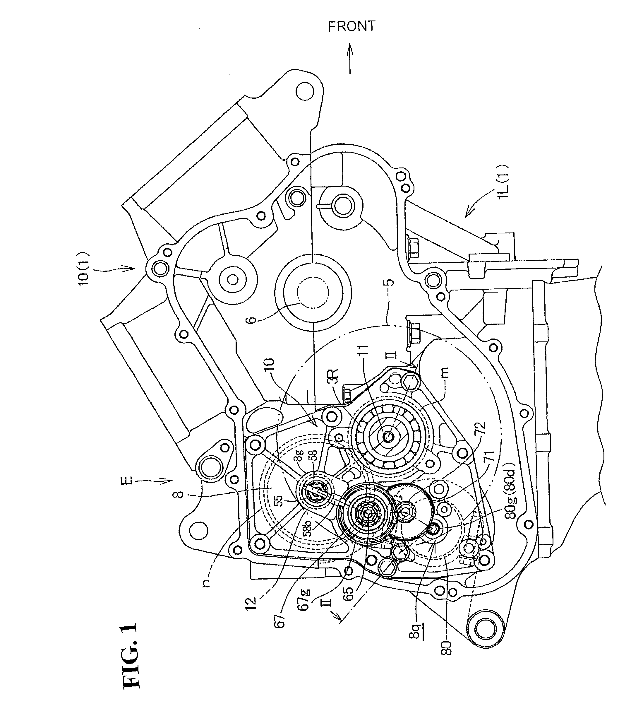 Arrangement structure of shifting actuator of internal combustion engine mounted on motorcycle