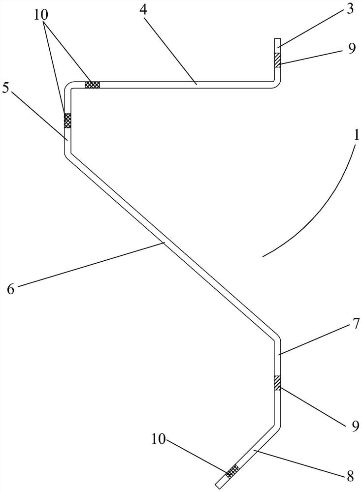 A combined low-voltage household connection line dedicated wall brazing