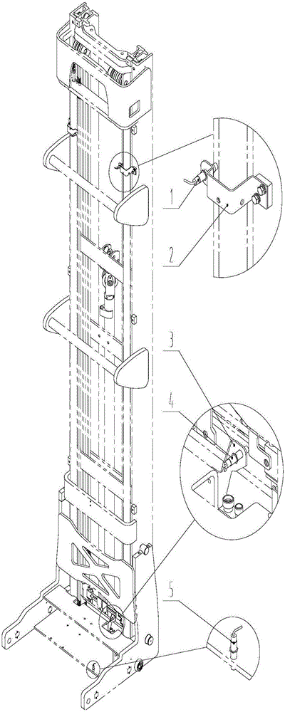 Forklift portal frame and safety protection system