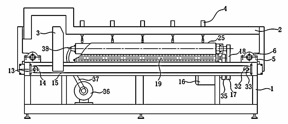 Double-bridge automatic glass cutting machine capable of cleaning glass in conveying process