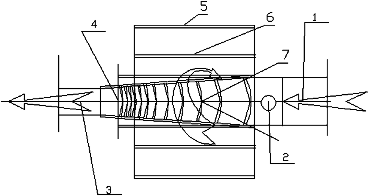 Electromagnetic shaftless vortex blade centripetal type high-pressure fan