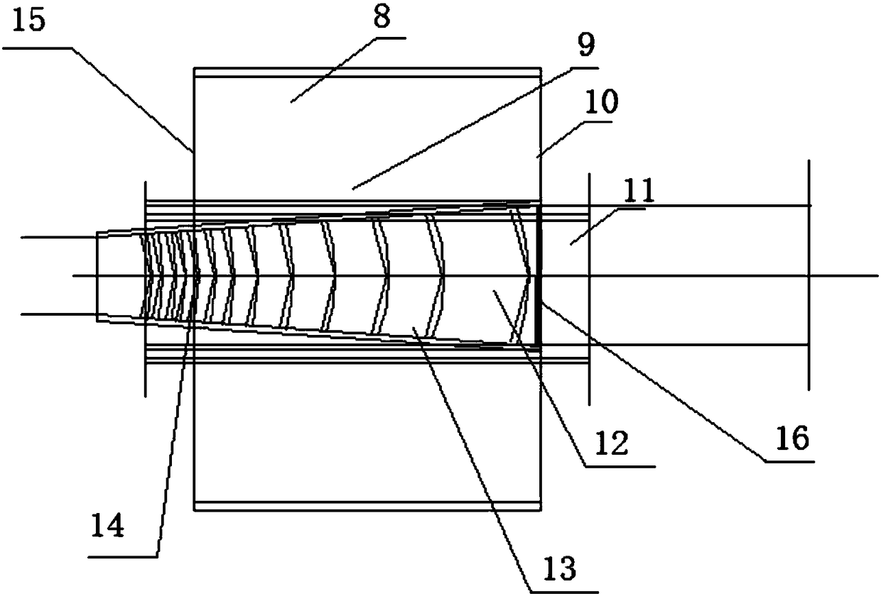 Electromagnetic shaftless vortex blade centripetal type high-pressure fan