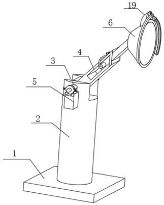 Eye observation lamp for ophthalmology department