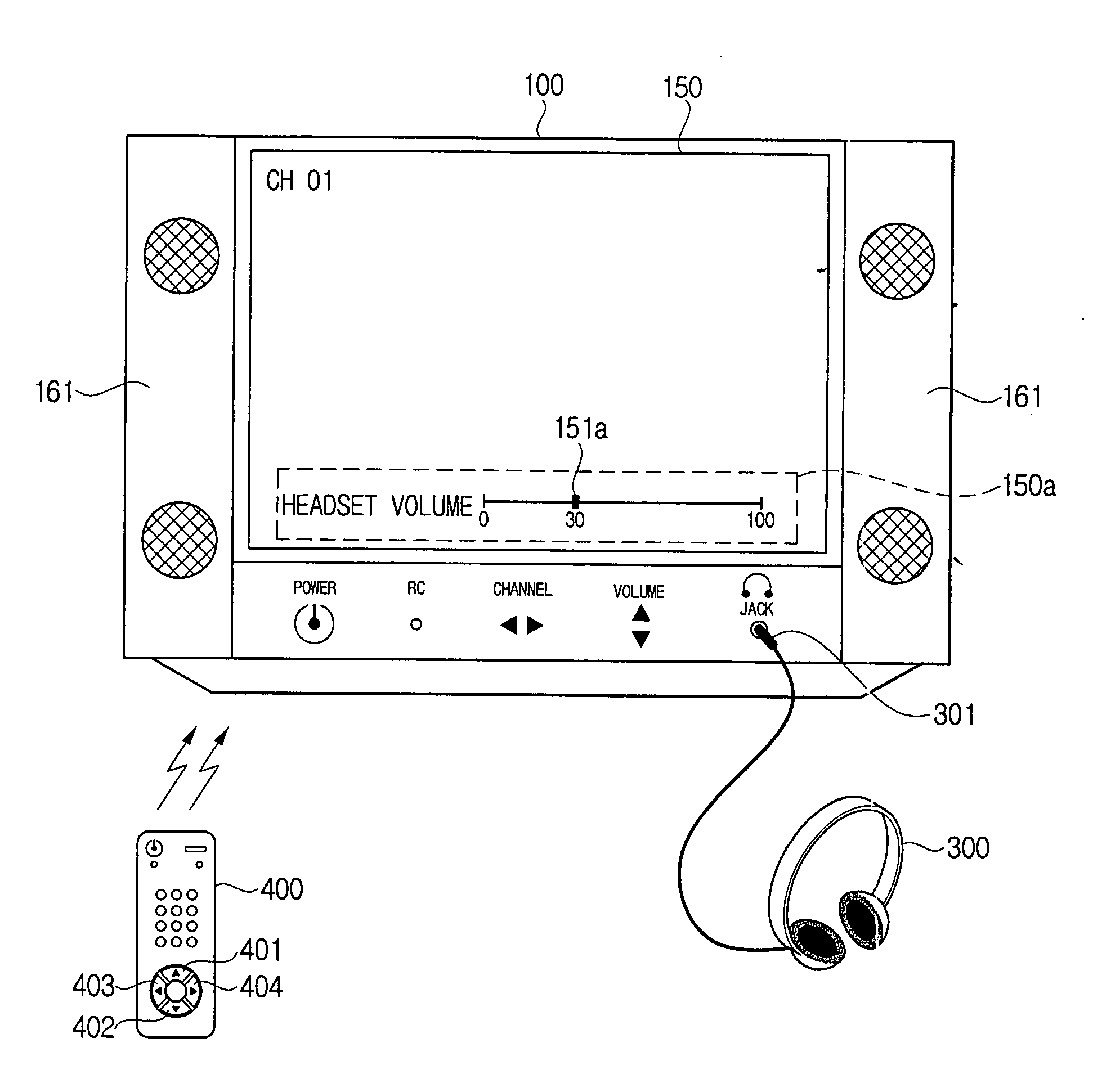 Audio/video device having a volume control function for an external audio reproduction unit by using volume control buttons of a remote controller and volume control method therefor