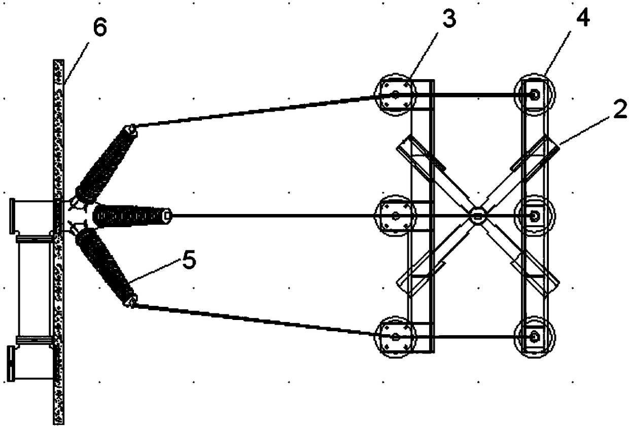 Special rod for single circuit cable rotating overhead station