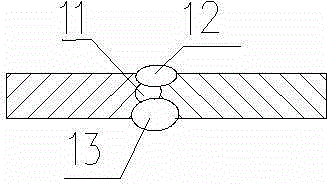 Manufacturing process for three girders of subway