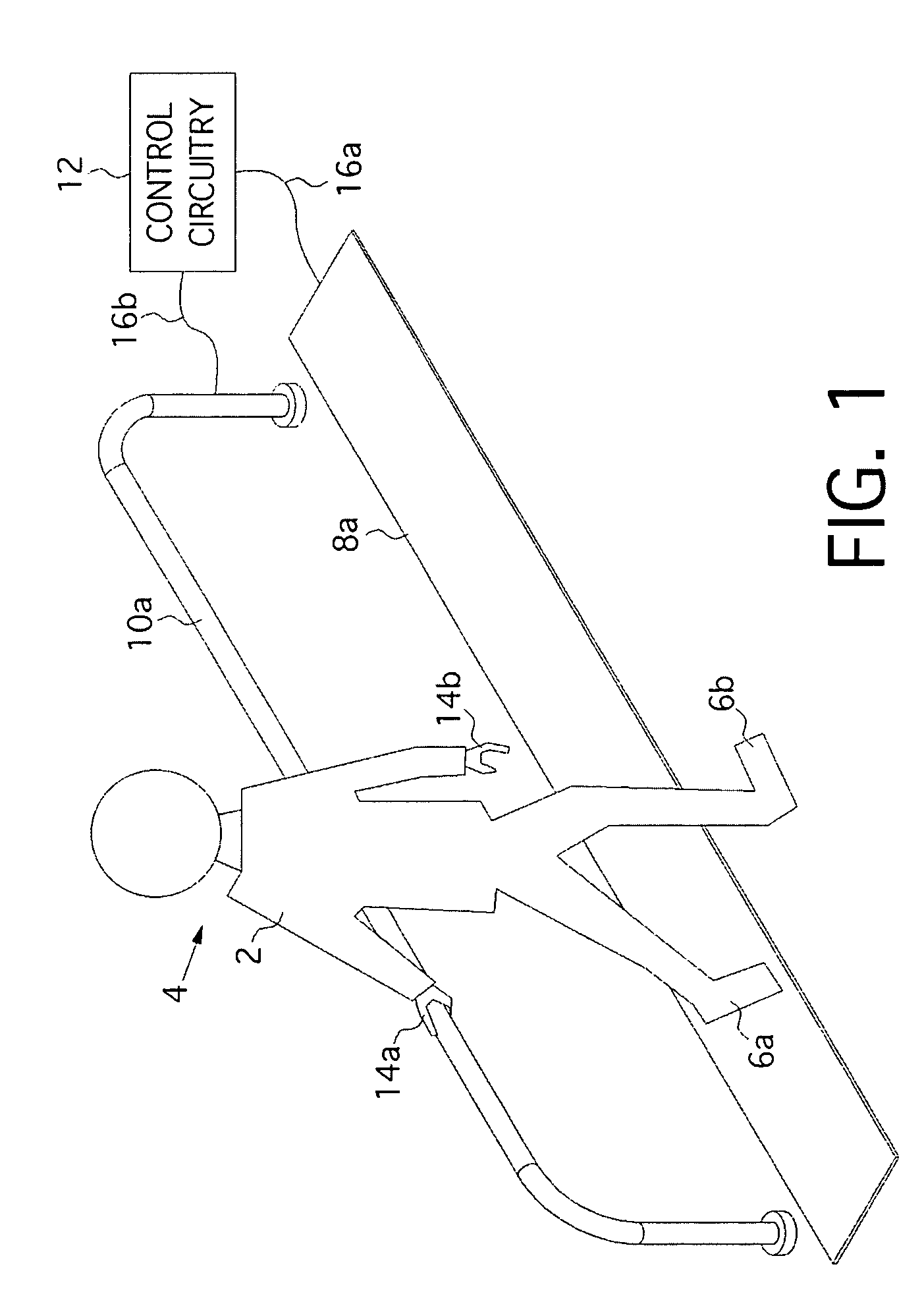 Static electricity monitor comprising a walking footpad electrode and handrail electrode