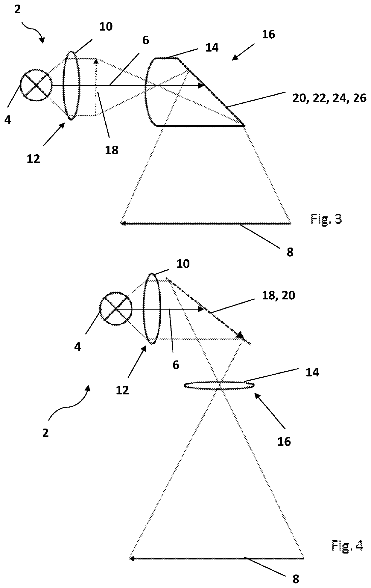 Illumination apparatus, vehicle component and vehicle