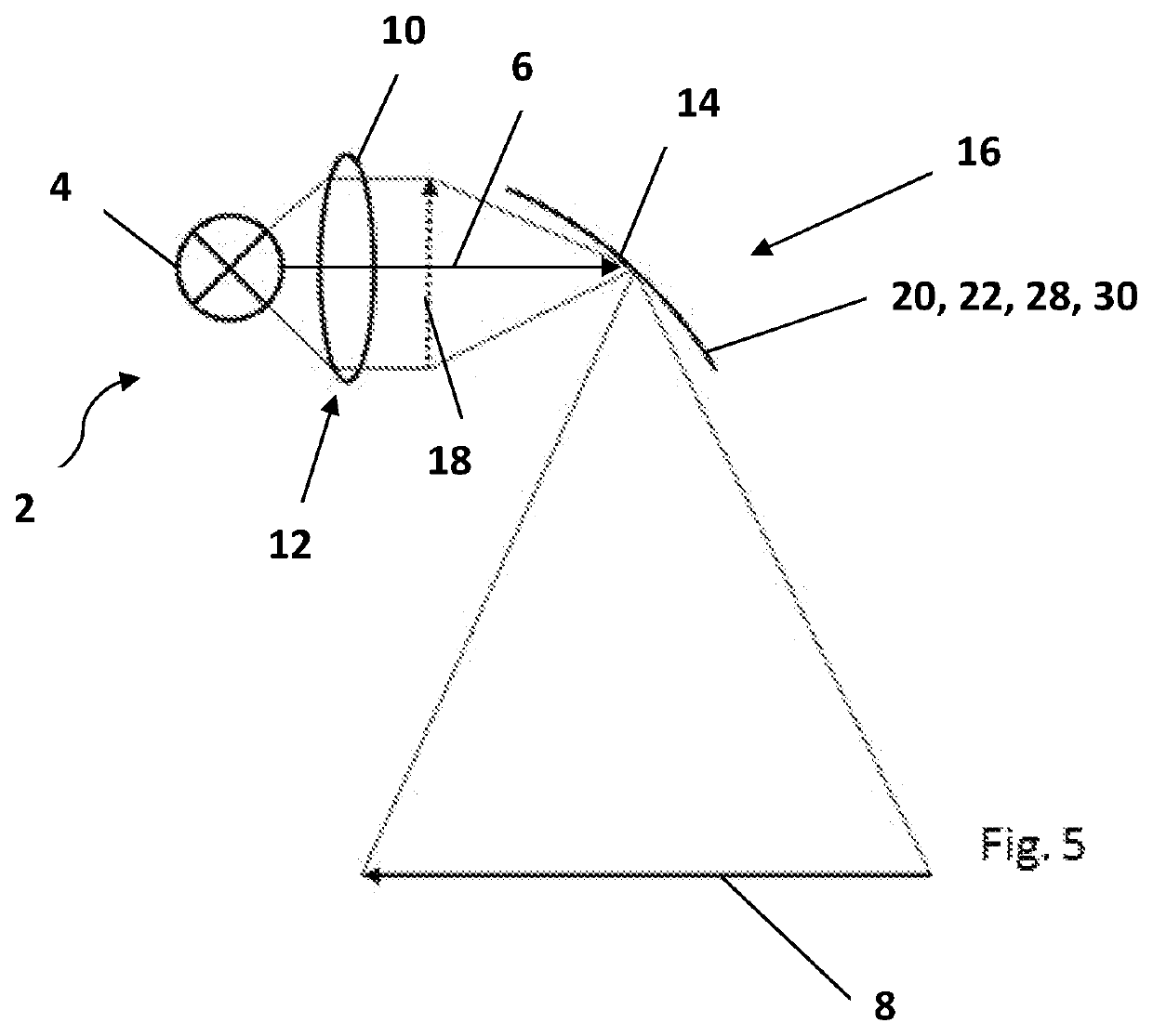 Illumination apparatus, vehicle component and vehicle