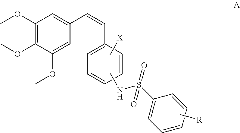 (Z)-3,4,5-trimethoxystyrylbenzenesulfonamides as potential anticancer agents