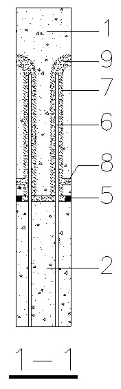 Vertical mixed connection structure and method of prefabricated internal wallboards for assembling shear wall structure