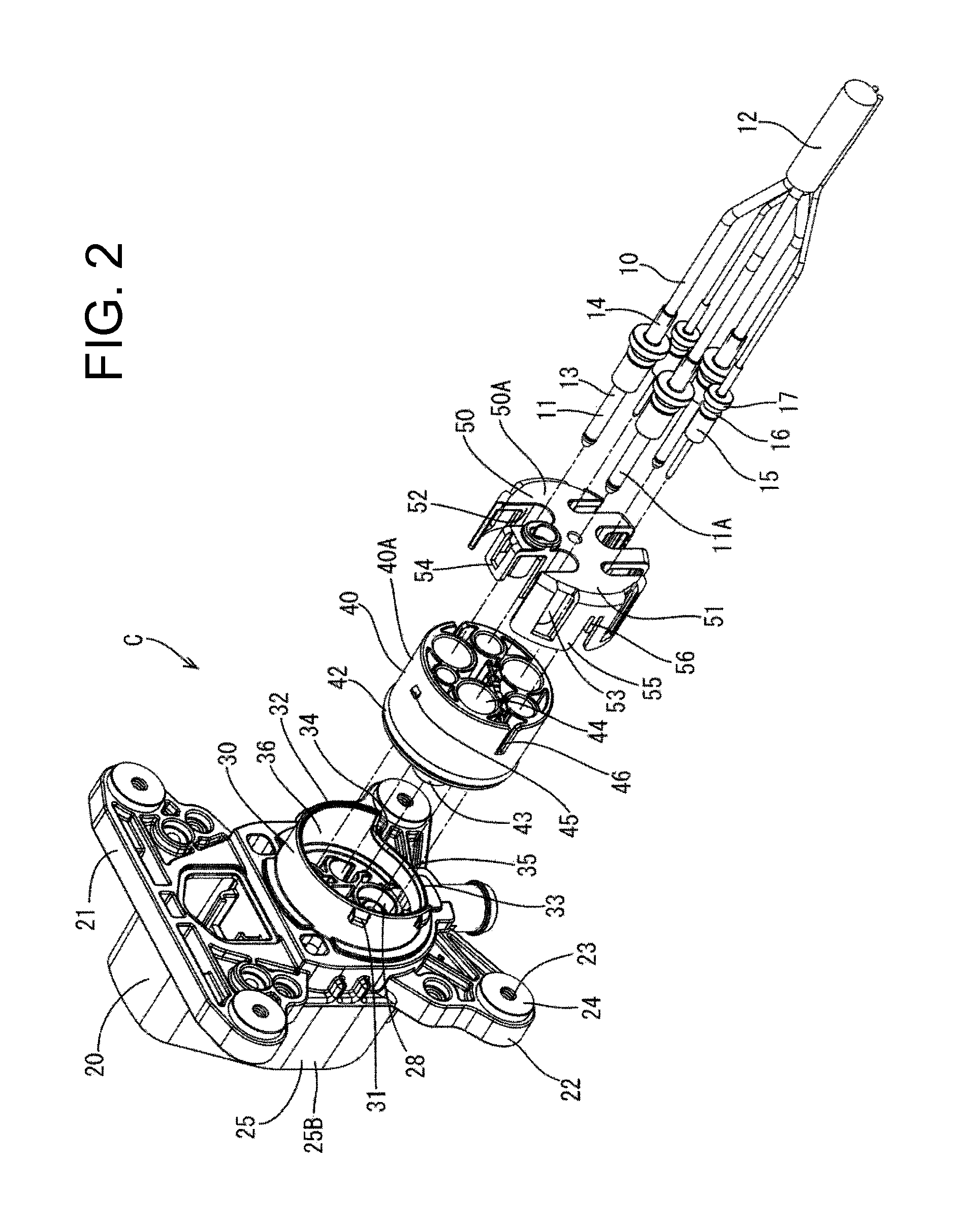 Vehicle-side connector having a housing with wire draw-out openings in different directions