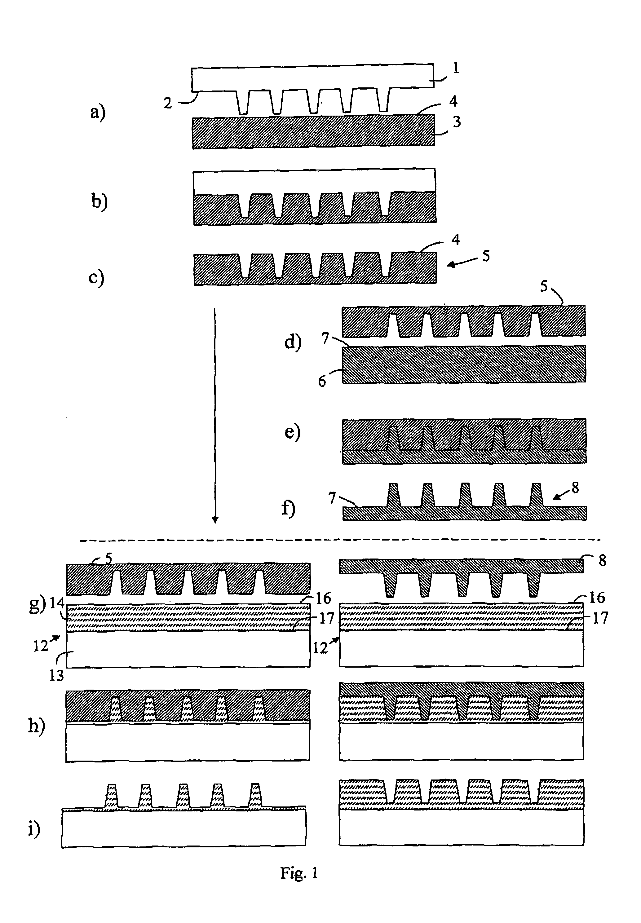 Imprint stamp comprising cyclic olefin copolymer