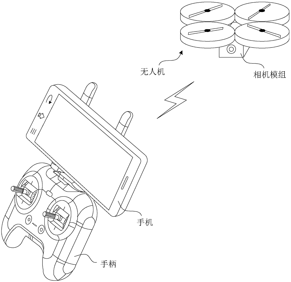 Image capturing method and device, drone