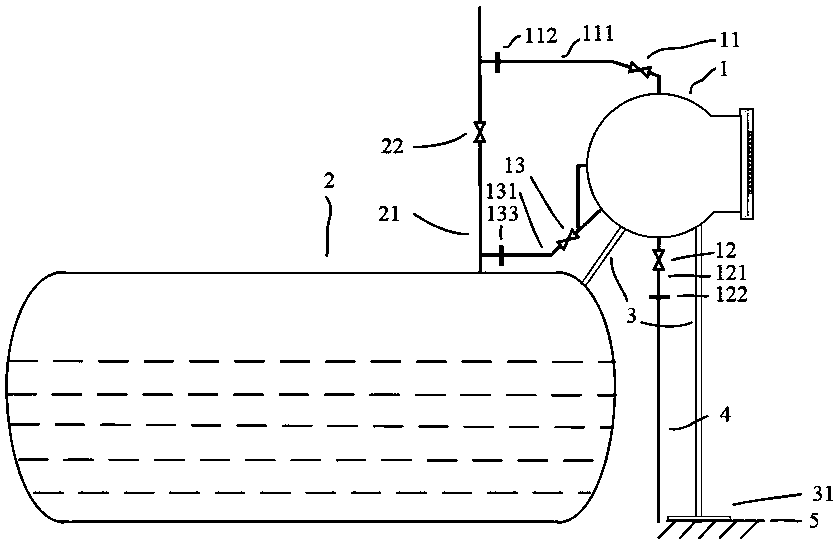 Device and method for reducing dissolved oxygen in cold water in generator