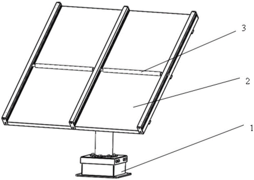 Automatic sunlight tracking system of solar cell panel