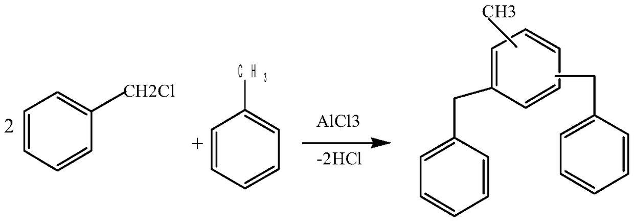 Heat-conducting fluid 1-phenyl-1-(cyclohexyltoluene) ethane isomer and its synthesis method