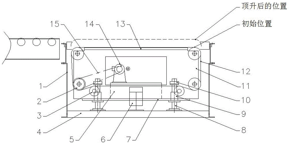 A synchronous belt lifting and transferring mechanism for automatic tire production line