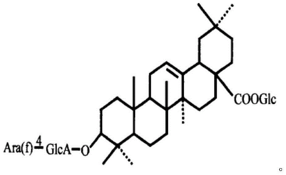 Novel application of total saponin of aralia taibaiensis