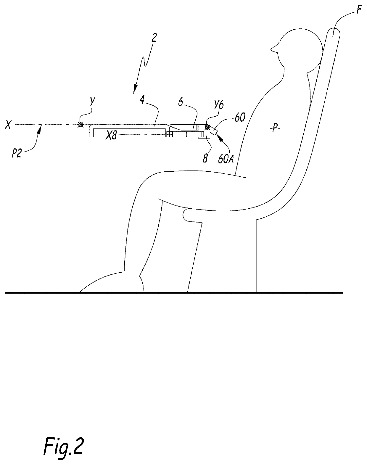 Table top for a vehicle interior