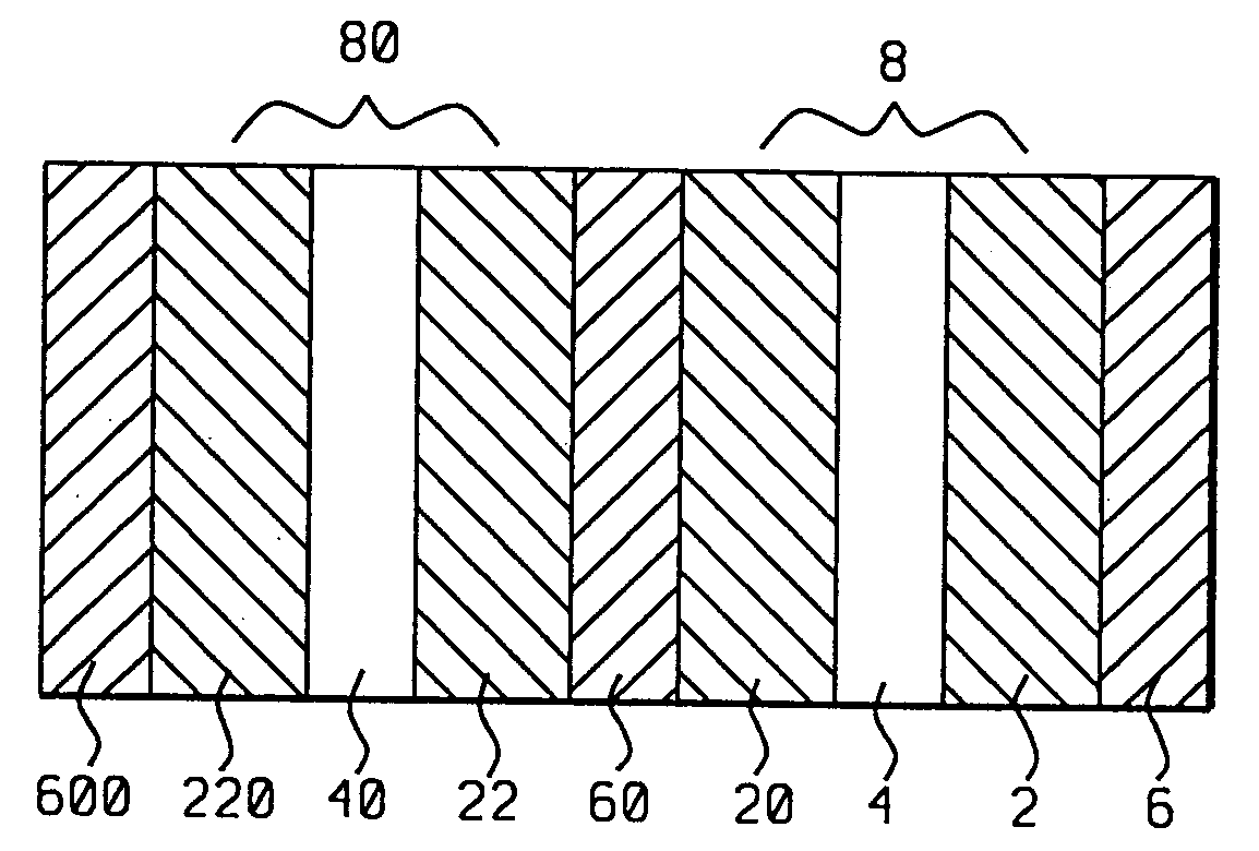 Multilayered structures comprising magnetic nano-oxide layers for current perpendicular to plane GMR heads