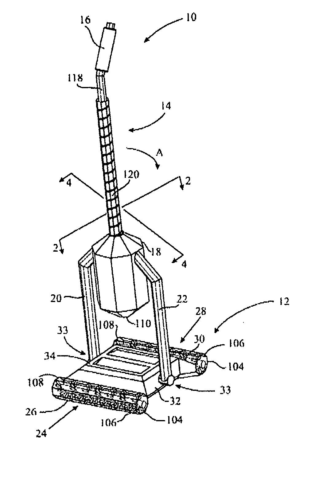Dirt container for a surface cleaning apparatus and method of use