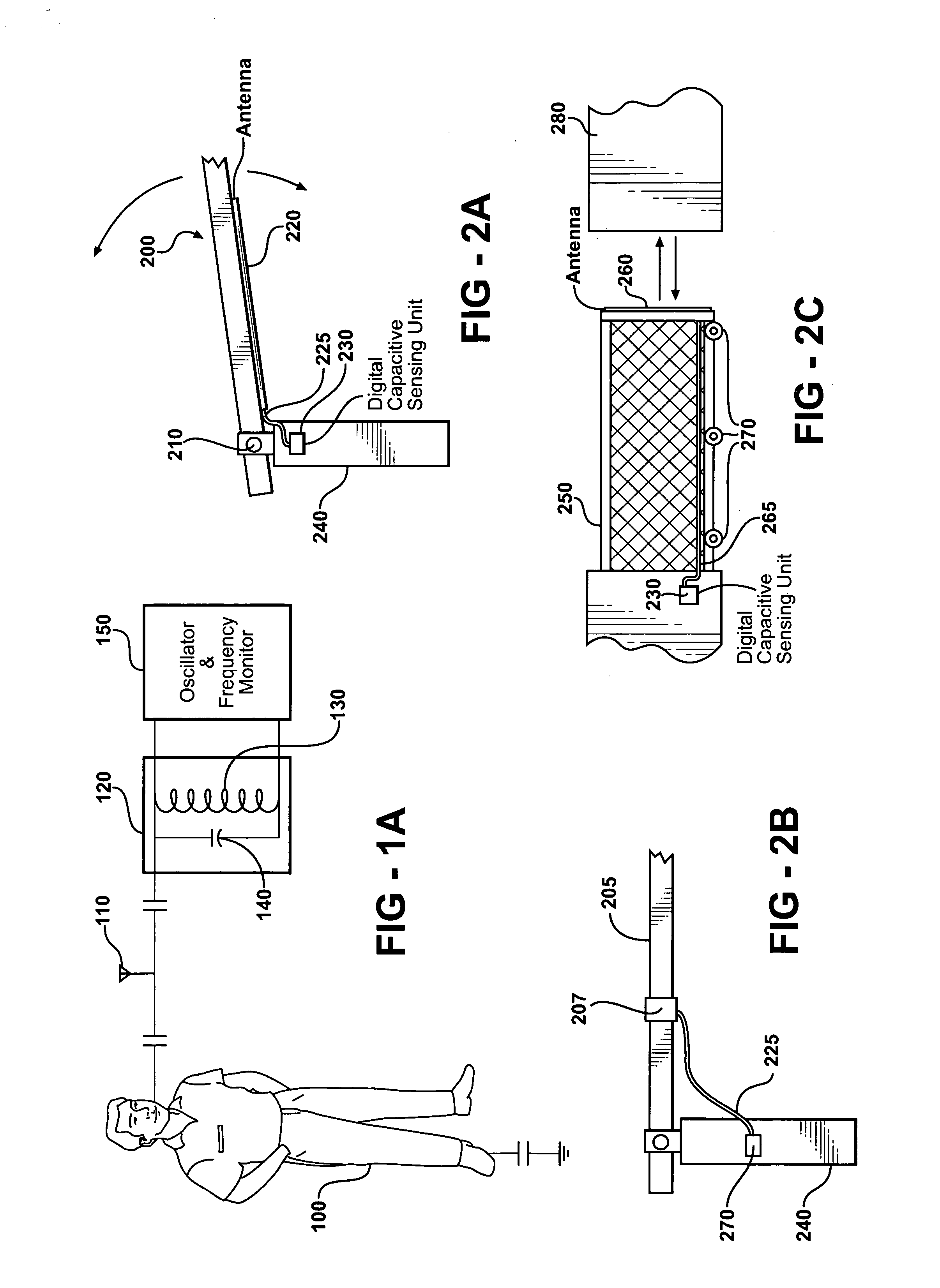 Digital capacitive sensing device for security and safety applications