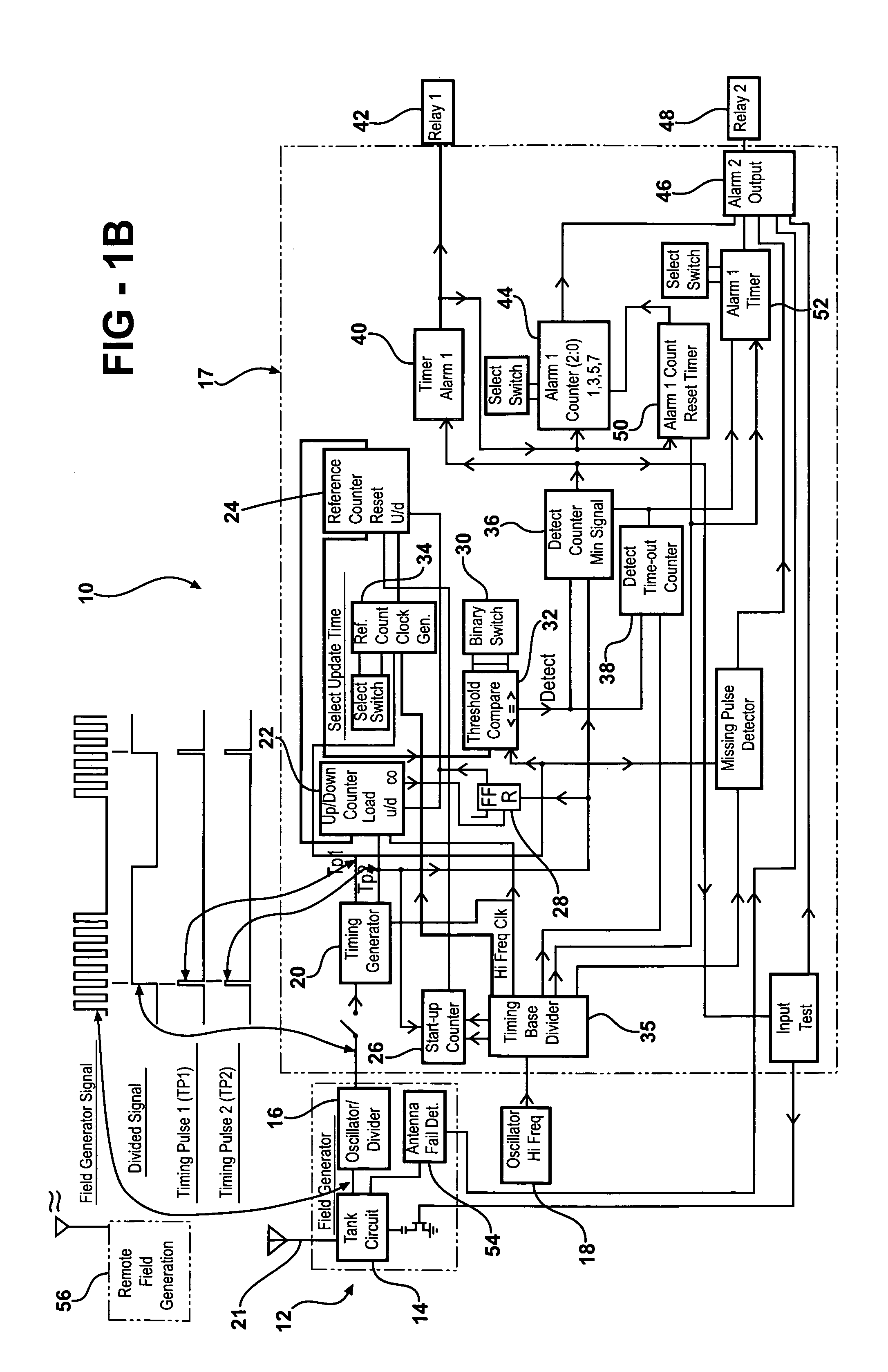 Digital capacitive sensing device for security and safety applications
