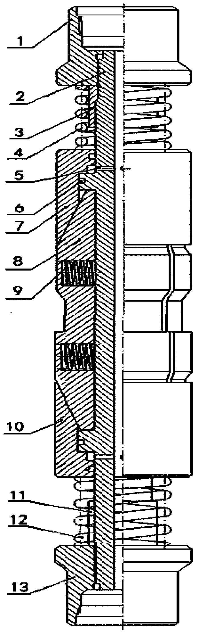 Hydraulic-type fracturing sliding sleeve opening and closing tool
